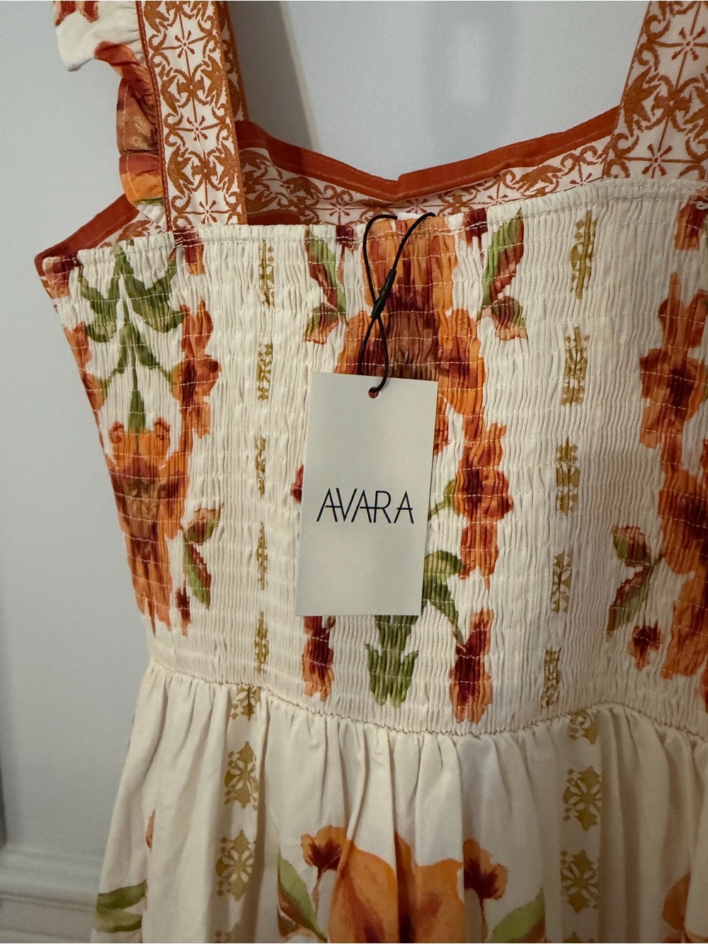 Avara orange and green floral print dress
M. - Picture 6 of 7